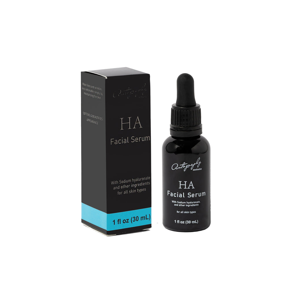 Authography HA Facial Serum for all types of skin bottle with dropper 30 ml