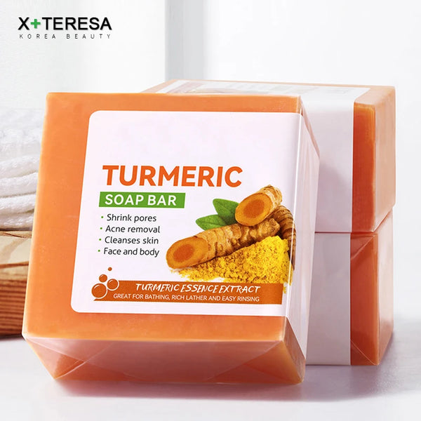 Hand Made Turmeric Soap Body Cleaning Lightening Dark Underarm