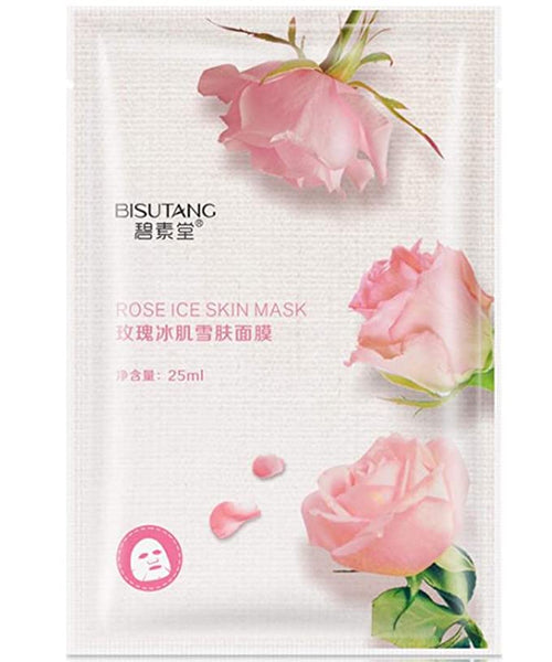 BISUTANG - Rose Face Mask Sheet - Natural Collagen Essence Sheet Mask xccscss.